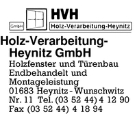 Holz-Verarbeitung-Heynitz GmbH