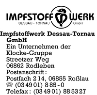 Impfstoffwerk Dessau-Tornau GmbH