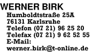 Birk, Werner