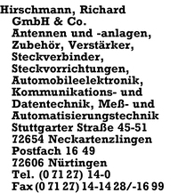 Hirschmann GmbH & Co., Richard