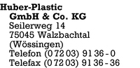 Huber Plastic GmbH & Co. KG