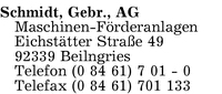 Schmidt AG, Gebr.