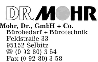 Mohr, Dr., GmbH + Co.