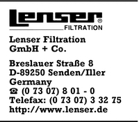 LENSER Filtration GmbH + Co.