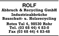 Rohr Abbruch & Recycling GmbH