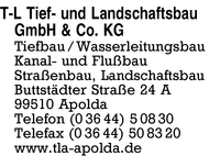 T-L Tief- und Landschaftsbau GmbH & Co. KG