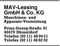 MAV-Leasing GmbH & Co. KG