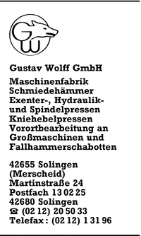 Wolff, Gustav, GmbH