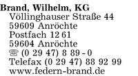 Brand KG, Wilhelm