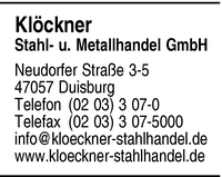 Klckner Stahl- und Metallhandel GmbH