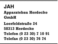JAH Apparatebau Herdecke GmbH