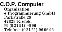C.O.P Computer Organisation + Programmierung GmbH