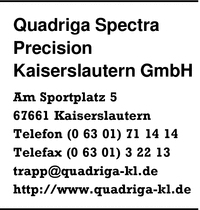 Quadriga Spectra Precision Kaiserslautern GmbH