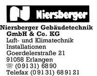 Niersberger Gebudetechnik Erlangen GmbH + Co. KG