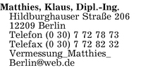 Matthies, Dipl.-Ing. Klaus