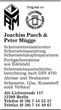 Paech, Joachim & Peter Mgge