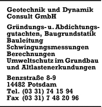 Geotechnik und Dynamik Consult GmbH
