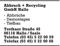 Abbruch u. Recycling GmbH Halle