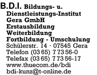 Bildungs- und Dienstleistungs-Institut Gera GmbH