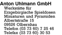 Uhlmann GmbH, Anton