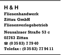H & H Fliesenhandwerk Zittau GmbH