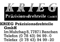 Krieg Przisionsdrehteile GmbH