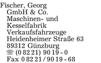 Fischer GmbH & Co., Georg