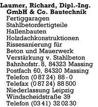 Laumer GmbH & Co. - Bautechnik, Dipl.-Ing. Richard