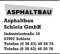 Asphaltbau Schleiz GmbH