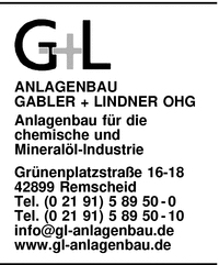 G + L Anlagenbau Gabler + Lindner OHG