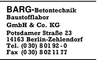 Barg-Betontechnik Baustofflabor GmbH & Co. KG