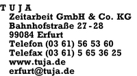 TUJA Zeitarbeit GmbH & Co. KG