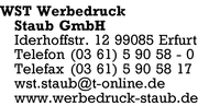 WST Werbedruck Staub GmbH