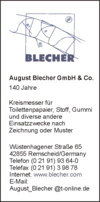 Blecher GmbH & Co., August