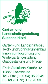 Garten- und Landschaftsgestaltung Susanne Hitzel