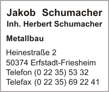 Schumacher Inh. Herbert Schumacher, Jakob