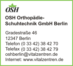OSH Orthopdie-Schuhtechnik GmbH Berlin