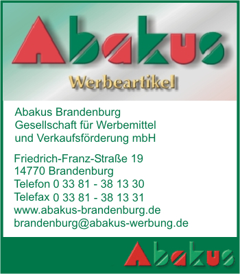 Abakus Brandenburg Gesellschaft für Werbemittel und Verkaufsförderung mbH