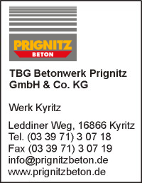 TBG Betonwerk Prignitz GmbH & Co. KG Werk Kyritz