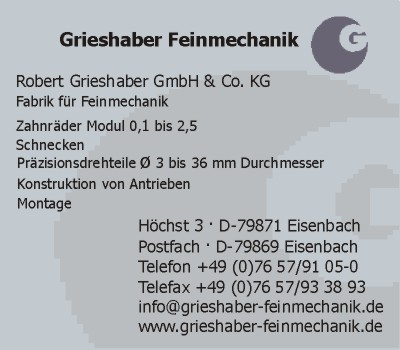 Grieshaber GmbH & Co. KG, Robert