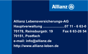 Allianz Lebensversicherungs-AG, Hauptverwaltung