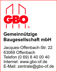 GBO Gemeinntzige Baugesellschaft mbH Offenbach am Main