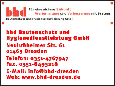 bhd Bautenschutz und Hygienedienstleistung GmbH