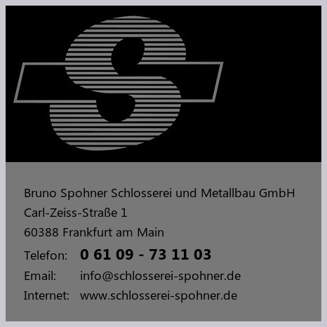Spohner Schlosserei und Metallbau GmbH, Bruno