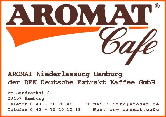 AROMAT NL Hamburg der DEK Deutsche Extrakt Kaffee GmbH