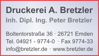 Druckerei A. Bretzler, Inhaber Dipl. Ing. Peter Bretzler