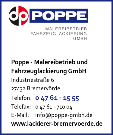 Poppe - Malereibetrieb und Fahrzeuglackierung GmbH