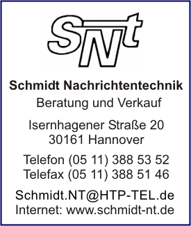 SNT Schmidt Nachrichtentechnik