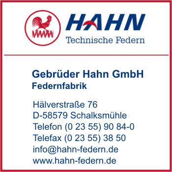 Gebrder Hahn GmbH - Technische Federn