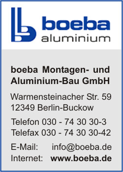 boeba Montagen- und Aluminium-Bau GmbH